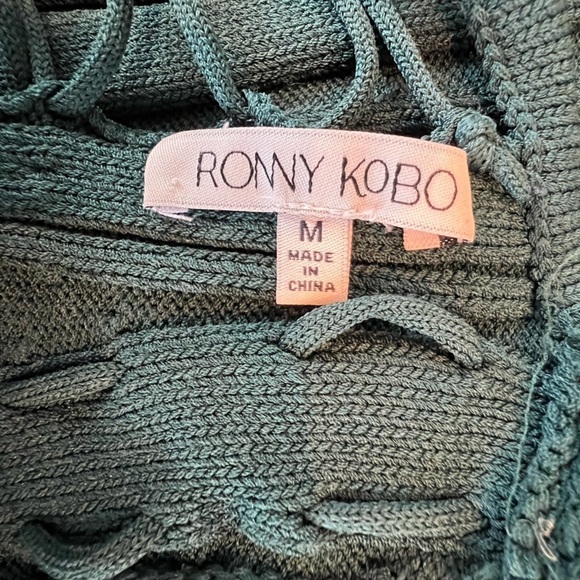 Rono Kobo Emerald Green Knit Dress - Picture 13 of 16